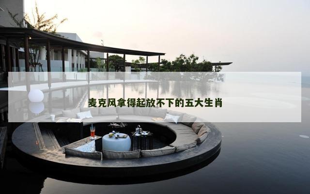 麦克风拿得起放不下的五大生肖