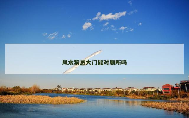 风水禁忌大门能对厕所吗