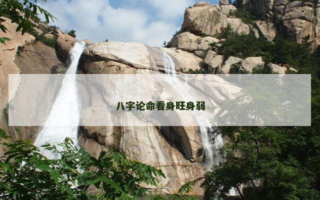 八字论命看身旺身弱