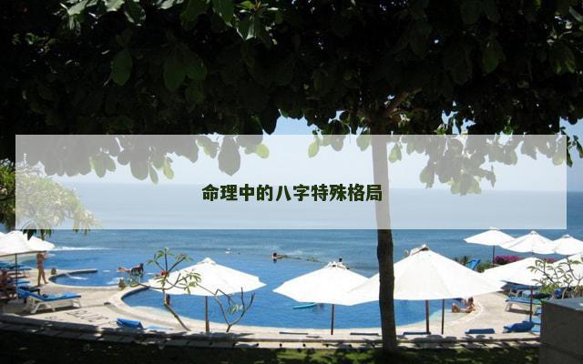 命理中的八字特殊格局