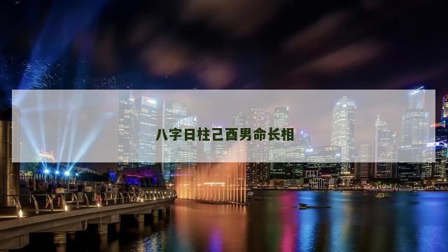 八字日柱己酉男命长相
