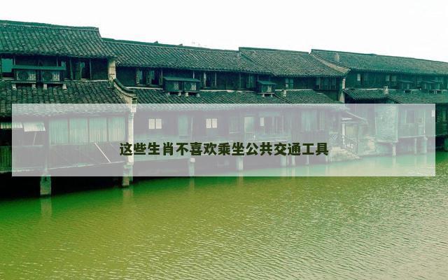 这些生肖不喜欢乘坐公共交通工具