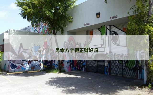 男命八字藏正财好吗