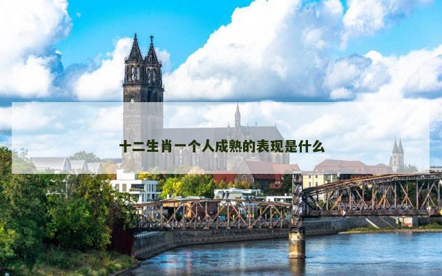 十二生肖一个人成熟的表现是什么