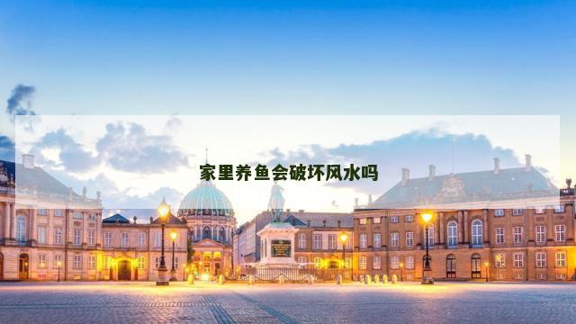 家里养鱼会破坏风水吗