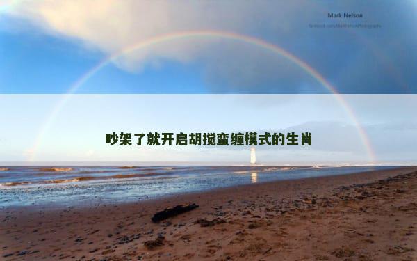 吵架了就开启胡搅蛮缠模式的生肖