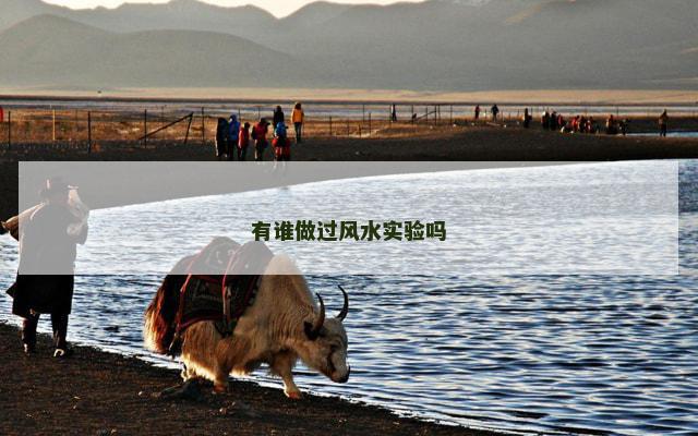 有谁做过风水实验吗