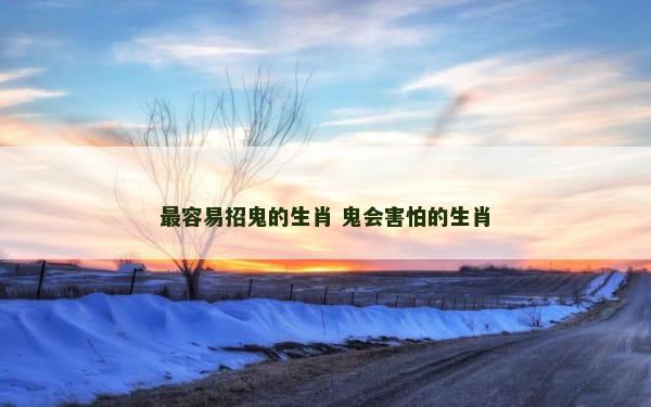 最容易招鬼的生肖 鬼会害怕的生肖