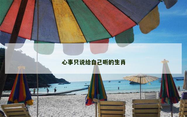 心事只说给自己听的生肖