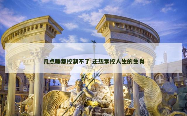 几点睡都控制不了 还想掌控人生的生肖