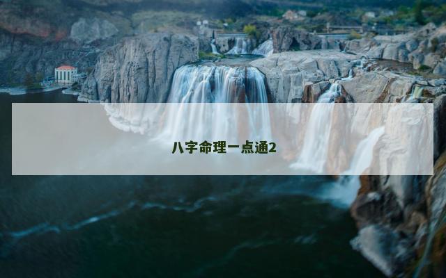 八字命理一点通2