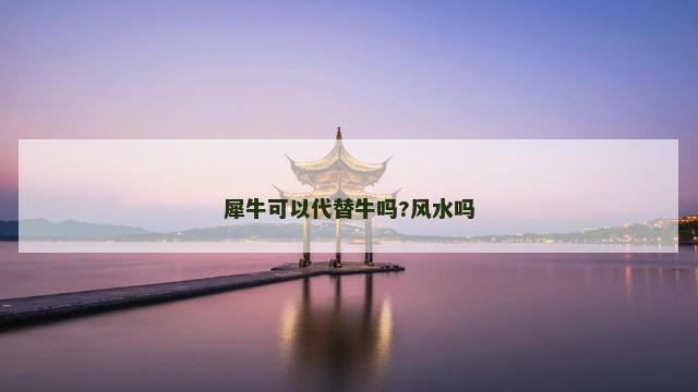 犀牛可以代替牛吗?风水吗