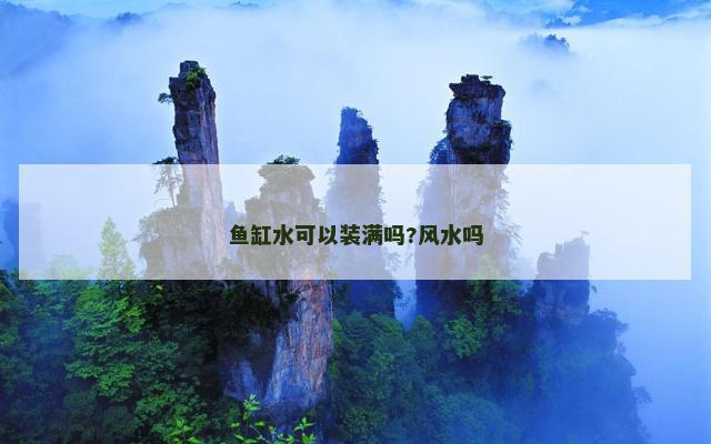 鱼缸水可以装满吗?风水吗